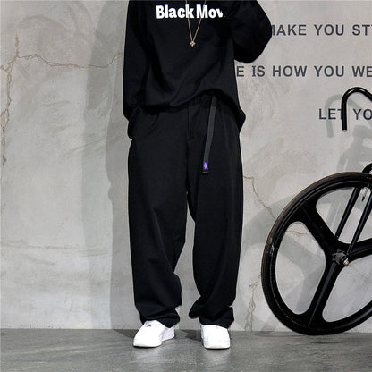 Japanese Vintage Casual Baggy Pants Mens Clothing High Quality Trend Straight Pants Fashion Loose Trousers Streetwear Pants Male