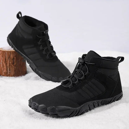 New Winter Booties Men Snow BareFoot Casual Shoes Outdoor Waterproof Work Shoes Warm Fur Men Ankle Shoes Snow Boots Plus Size 50