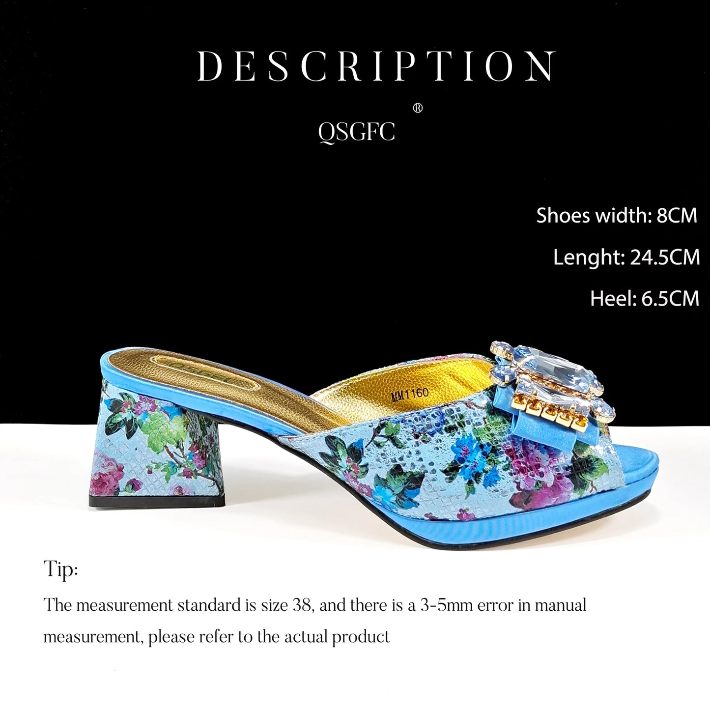Nigeria Fashion Luxe Sky Blue Peep-Toe Heels & Three-Dimensional Bag Set – Perfect for Elegant Events