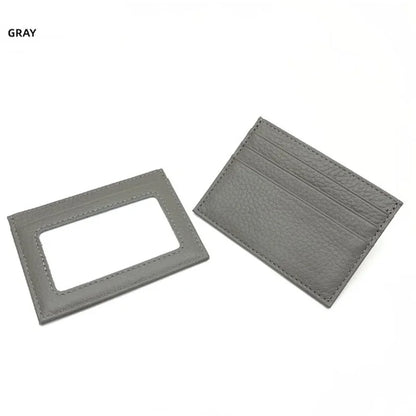 Real Leather Credit Card Holder Luxury Card Wallet Business Cardholder Slim Thin Small Wallet Sheepskin Card Bag for Men Women