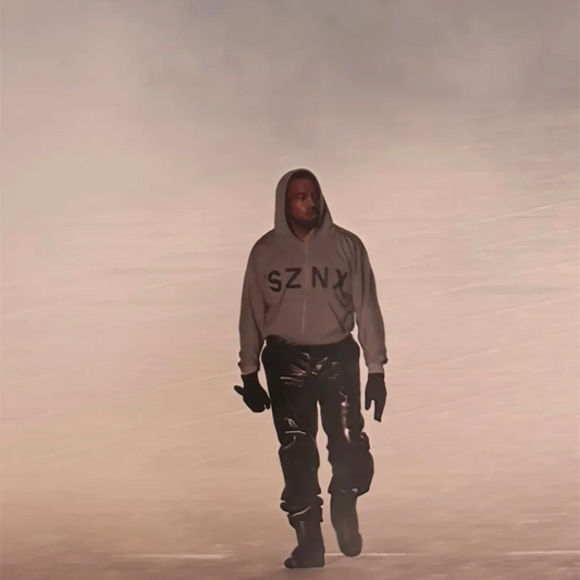 Yao Fashion Kanye West SZNX Hooded Coat Streetwear Vintage Oversize Loose Casual Luxury Sport Hoodies Jacket For Men Unisex
