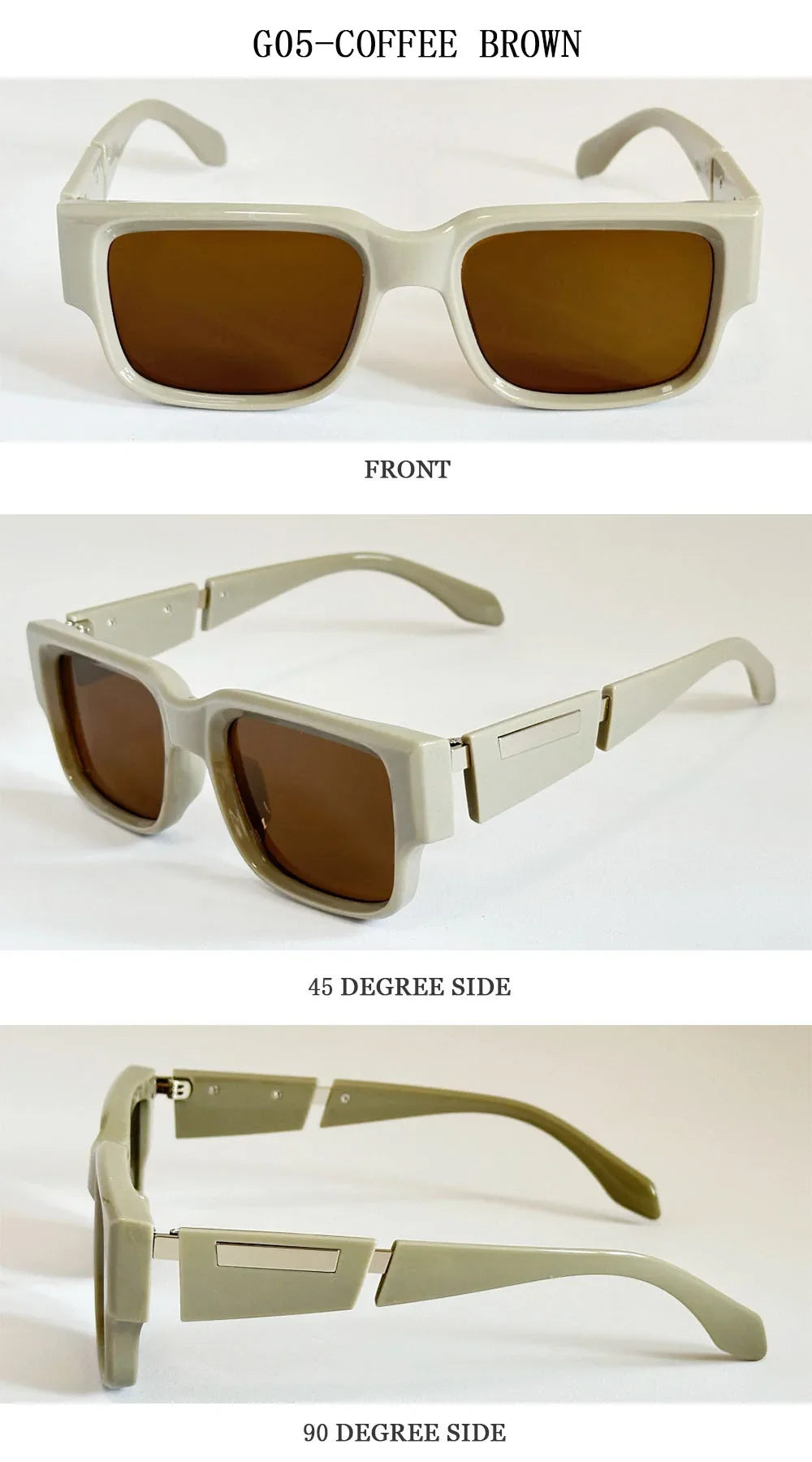 New Square Sunglass Men Luxury Sunglasses Women Vintage Fashion Glasses Summer Vacation Gafas De Sol Hombre Lunette Soleil Femme