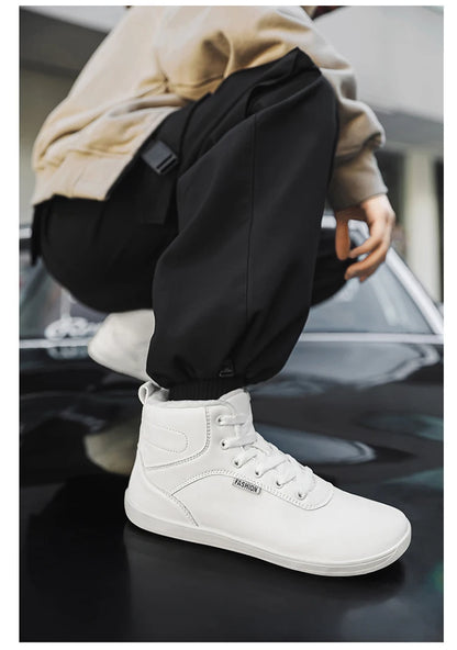 New Winter Booties Outdoor Waterproof Barefoot Boots For Men Ankle Boots Plush Warm Snow Shoes Non-slip Casual Sneakers Big Size