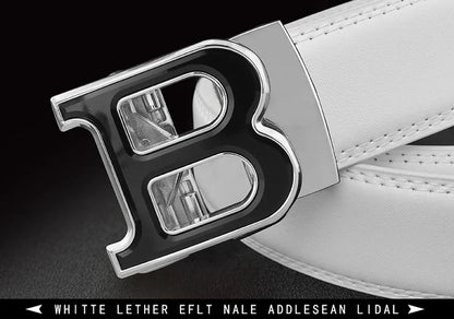 High Quality B Letter White Belt Men Classic Exquisite Designer Belt Men Fashion Luxury Designer Leather Belt