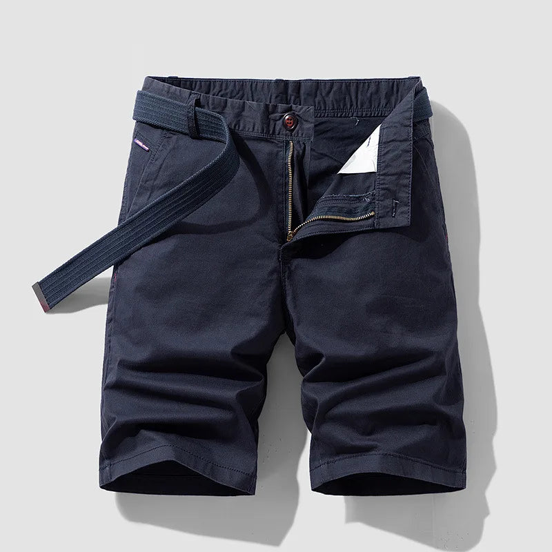 Men Summer Five Points Pants Male Trendy Loose Casual Daily Short Simple Fashion Versatile Solid Color Straight Leg Cargo Shorts