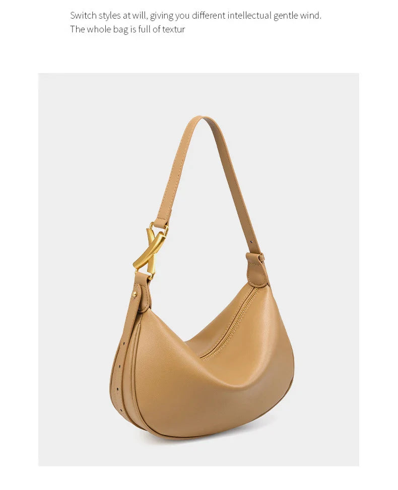 100% Genuine Leather Women's Tote Bag Luxury Brand Designer Women Shoulder Crossbody Bag High Quality Cowhide Female Handbags
