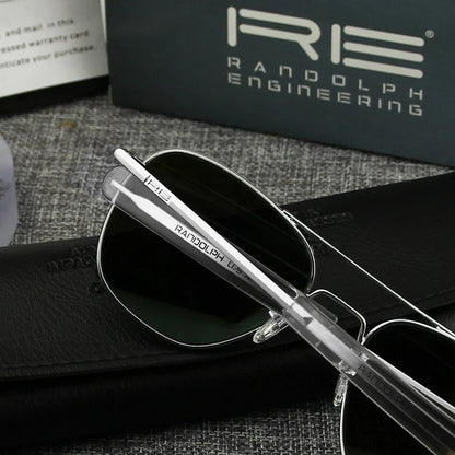 RE Pilot Sunglasses Men Top Quality Brand Designer AGX Tempered Glass Lens AO Sun Glasses Male