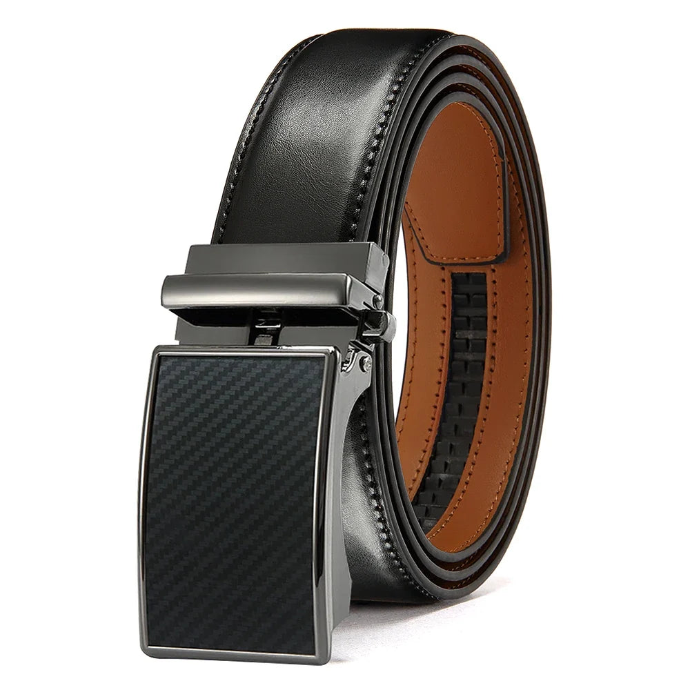 Mens Leather Belt Multiple Colors Automatic Available Belts Leisure Fashion Ratchet Belts for Men Pants Waistband