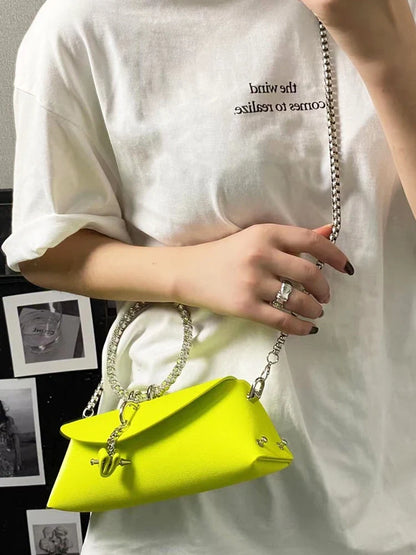 Clutch Bag Luxury Designer Handbag for Women 2025 with Chain Metal Ring Handle PU Leather Rhinestones Purses Shoulder Bag