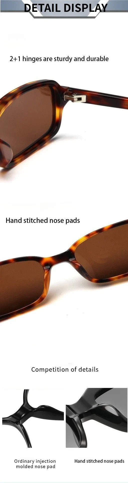 2025 Summer Rectangle Acetate Frame Personality Men Polarized Sunglasses Fashion Women Sun Glasses Support Prescription Lenses