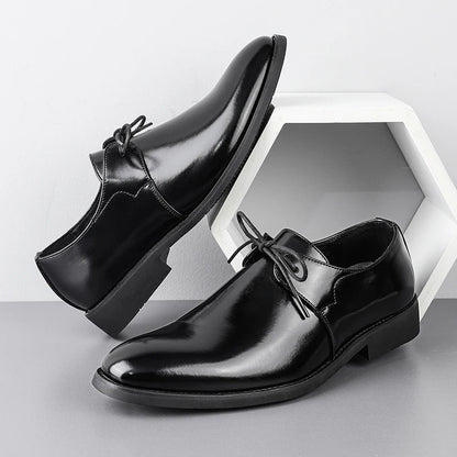 New Men's Solid-Color Belt Casual Shoe Are Comfortable And Classic Business Office Fair Dress Shoe Are Fashionable Wedding Shoes