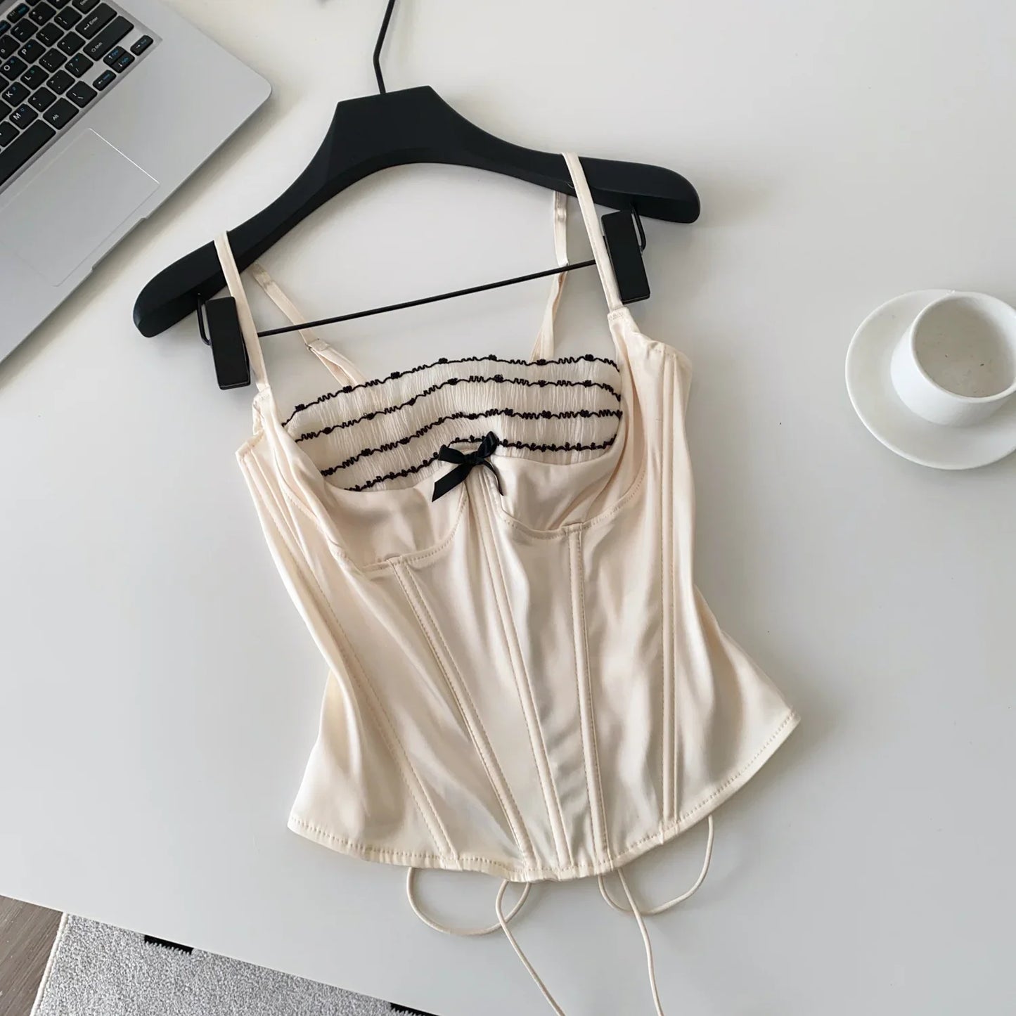 Lace Ruffles Sexy Camisole Female Strap Corset Slim Hot Girl Sensual Party Tank Top Summer 2026 Ins Holiday Mini Tops