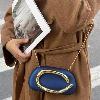 White/Blue Women Bag 2025 New Shoulder Handbag Korean Style Luxury Designer Mini Cross Body Bag High Quality Evening Lady Clutch