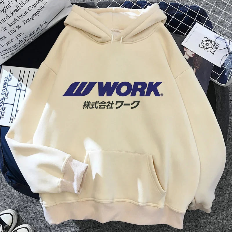 Jdm Printed Hoodie Men_Women Casual Fashion Hooded Shirt Woman y2k Long Sleeves Pullover Sweatshirts  Unisex Clothing