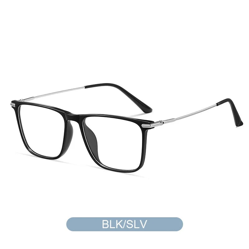 Titanium Classic Men's Square Frames Anti-blue Light Reading Glasses Myopia Can Be Customized Prescription Glasses 007
