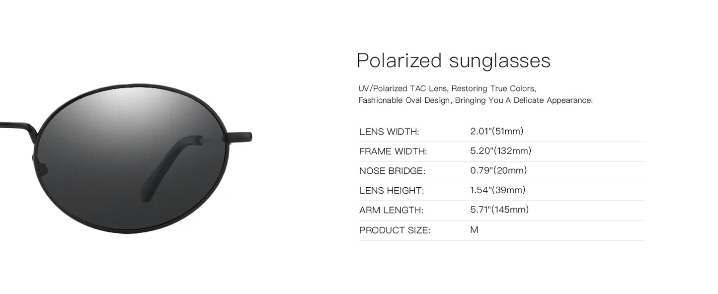 Retro Oval Polarized Sunglasses for Women Men Trendy Round Y2k Sunnies Small 90s Style Vintage Shades Sun Glasses