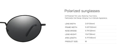Retro Oval Polarized Sunglasses for Women Men Trendy Round Y2k Sunnies Small 90s Style Vintage Shades Sun Glasses