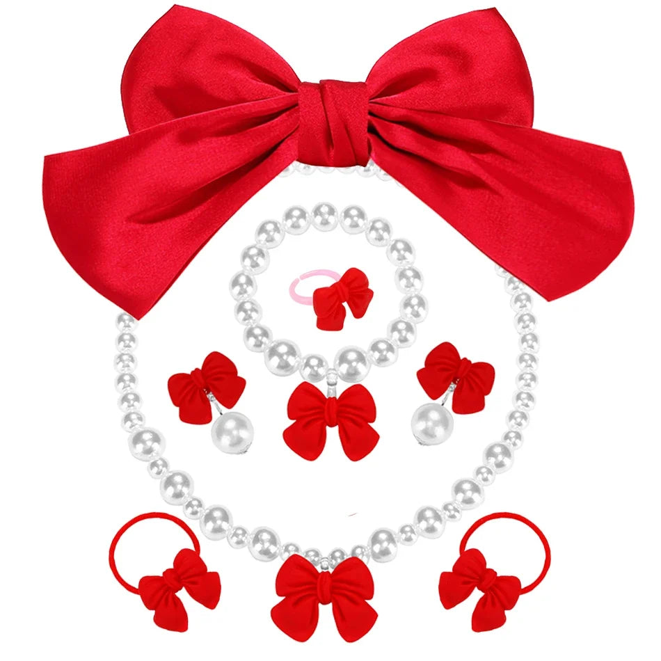 Girls Halloween Party Cosplay Red Queen Gown Clothes Kids Witch Long Sleeves Carnival Outfits Children Masquerade Fancy Costumes