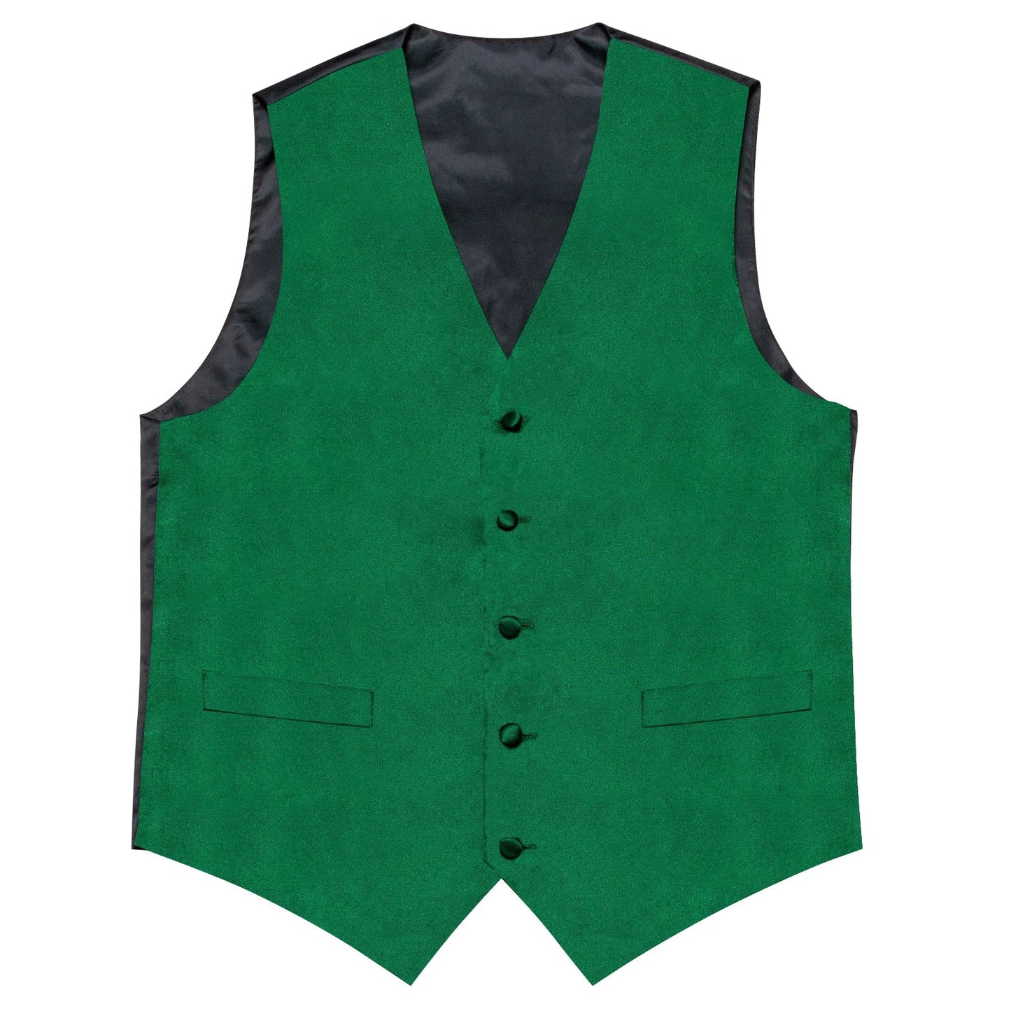 Wedding Party Green Men's Vest Shirt Accessories Fashion chaleco hombre for Man Four Seasons Wear Wholesale Necktie Handkerchief