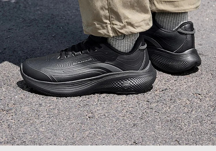 Men Running Shoes Leather Waterproof Windproof Versatile comfortable Shock-absorbing Male Sneakers 672532212F