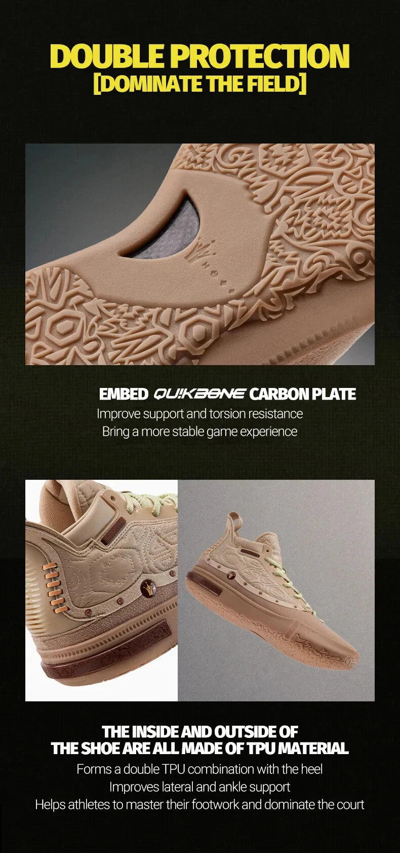 Joker 1 GT PE Men Basketball Shoes Trendy Leather Lightweight Shock-Absorbing Wear-resistant Male Sneakers 672511116