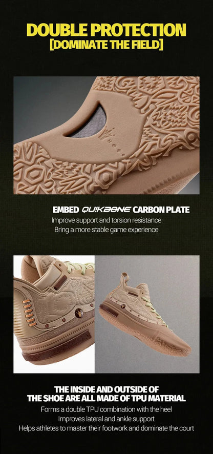 Joker 1 GT PE Men Basketball Shoes Trendy Leather Lightweight Shock-Absorbing Wear-resistant Male Sneakers 672511116