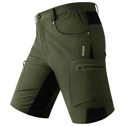 Quick Dry Cargo Shorts Mens Lightweight Work Cargo Shorts Multi Pockets Waterproof Outdoor Hiking Fishing Shorts Male