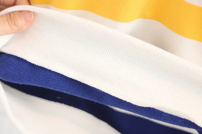 New Spring Autumn Baby Clothes Set Children Boys Long Sleeved T-Shirt Pants 2Pcs/Sets Kids Girls Clothing Infant Striped Costume