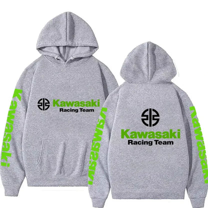 2025 New Spring and Autumn Men's New Kawasaki Motorcycle logo Hoodies Women's Casual Fashion Pullover Couple Street Sweatshirts