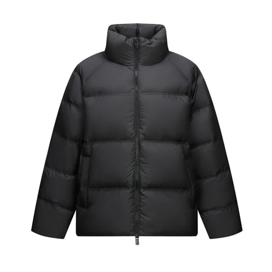 Down Jacket Men 2026 Winter New Thickened Short Coat Three-Proof Thermal Puffer Coat Couple Top Trendy Down Jacket