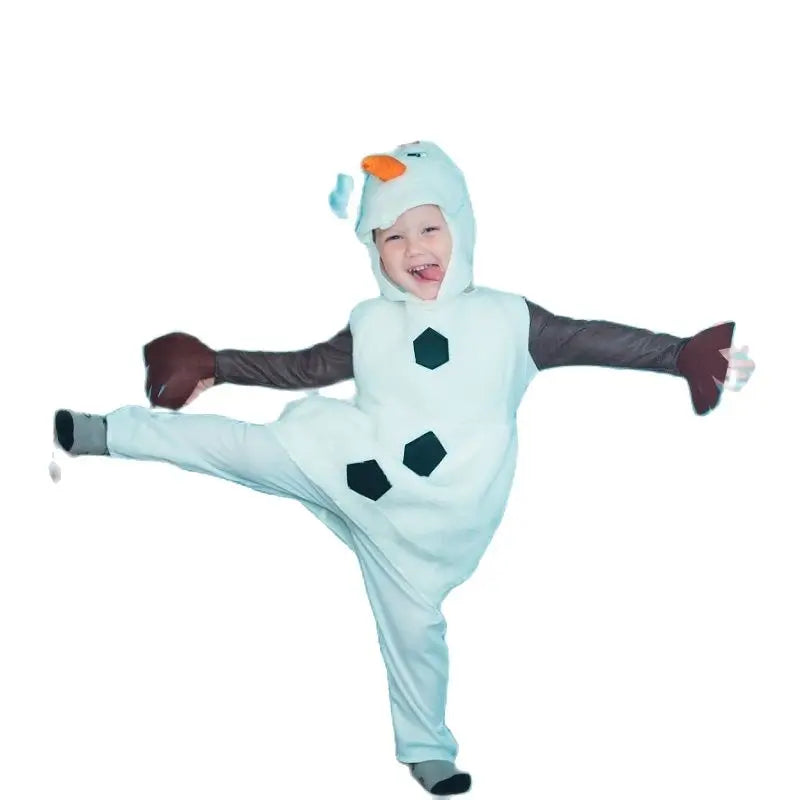 Kids Halloween Costumes Child Comfy Deluxe Plush Adorable Olaf Cosplay Toddler Favorite Cartoon Movie Snowman Party Dress-up