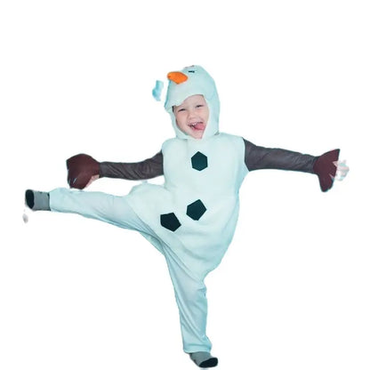 Kids Halloween Costumes Child Comfy Deluxe Plush Adorable Olaf Cosplay Toddler Favorite Cartoon Movie Snowman Party Dress-up