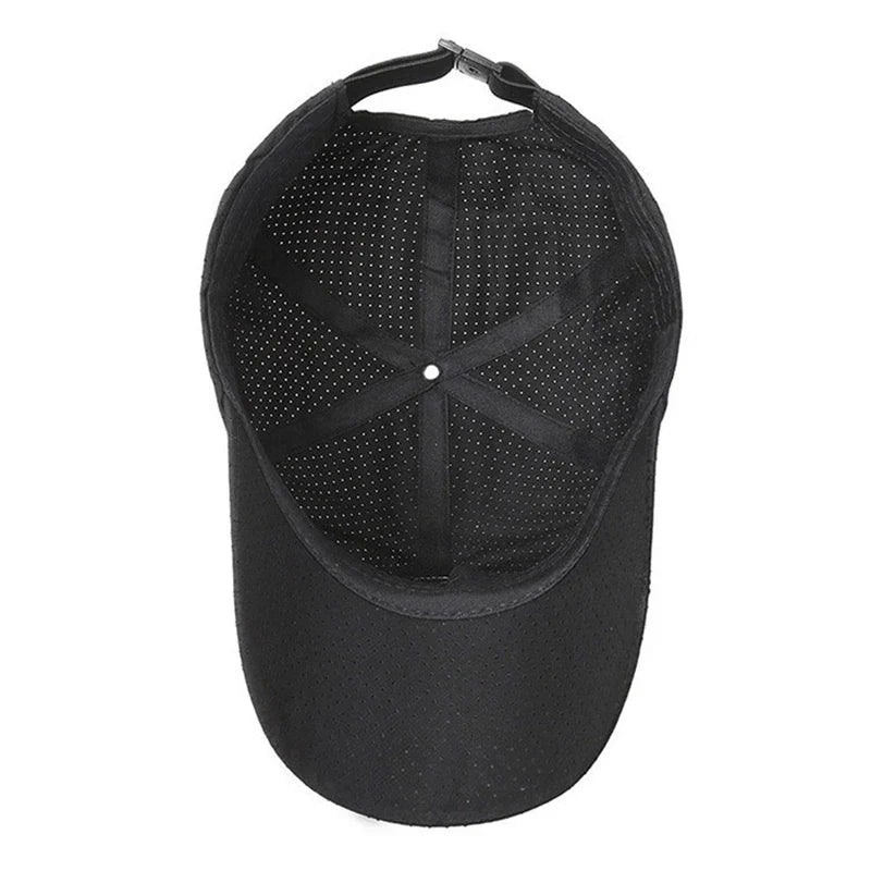 Mesh Quick Dry Cap Men Running Sports Baseball Cap Women Golf Tennis Cap Outdoor Jogging Breathable Sun Hat