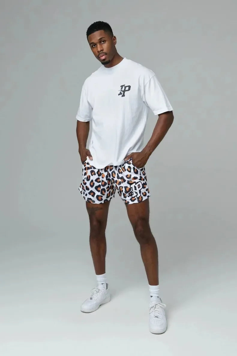 Mens Clothing IP Trend Casual Shorts Summer Fitness Sports Mesh Breathable Quick Dry Short Pants Man Beach Basketball Sweatpants