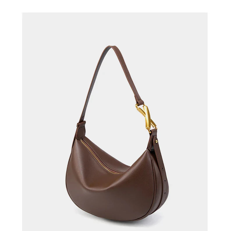 100% Genuine Leather Women's Tote Bag Luxury Brand Designer Women Shoulder Crossbody Bag High Quality Cowhide Female Handbags