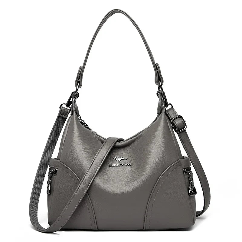 The New Style Bag Leather Luxury Handbags Women Bag Designer Solid Color Women Shoulder Messenger Bags for Women 2024 Sac A Main