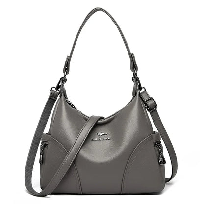 The New Style Bag Leather Luxury Handbags Women Bag Designer Solid Color Women Shoulder Messenger Bags for Women 2024 Sac A Main