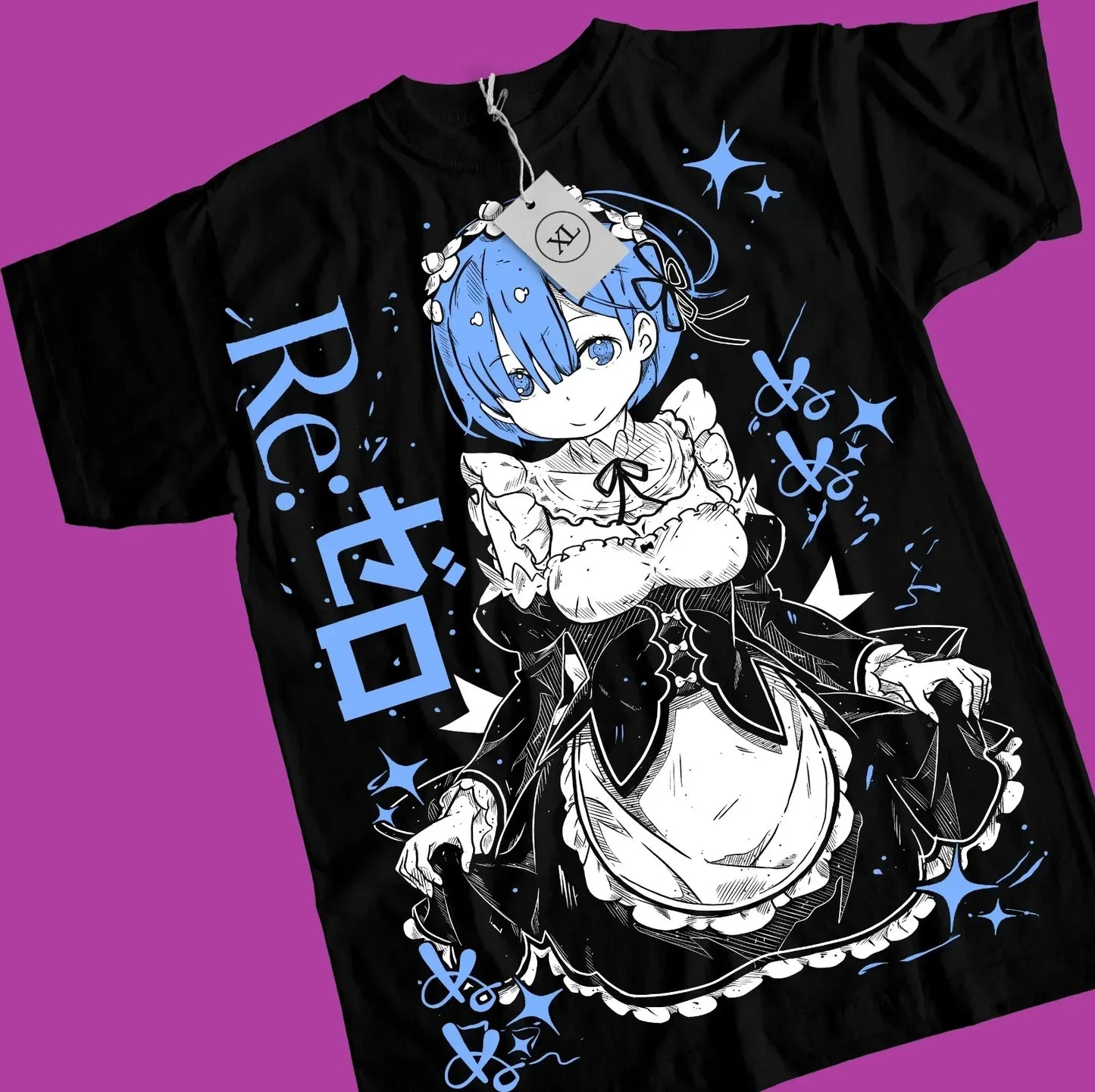 Re Life in A Different World From Zero Peripherals Graphic Print T-shirt Men Women Crewneck Cotton Harajuku Oversize Fashion Tee