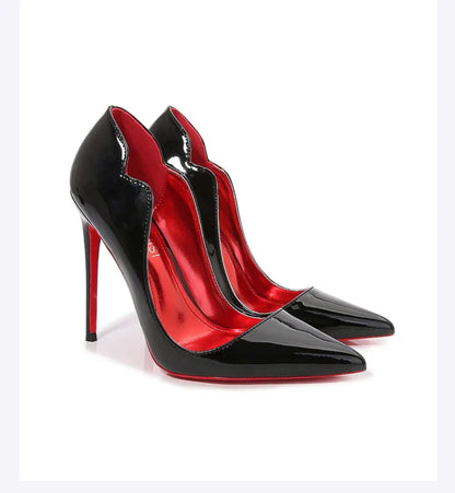 European And American Nightclubs Dressing Dance High Heels Women's Thin Heels Black Bed Pointed Toe French Single Shoes Women