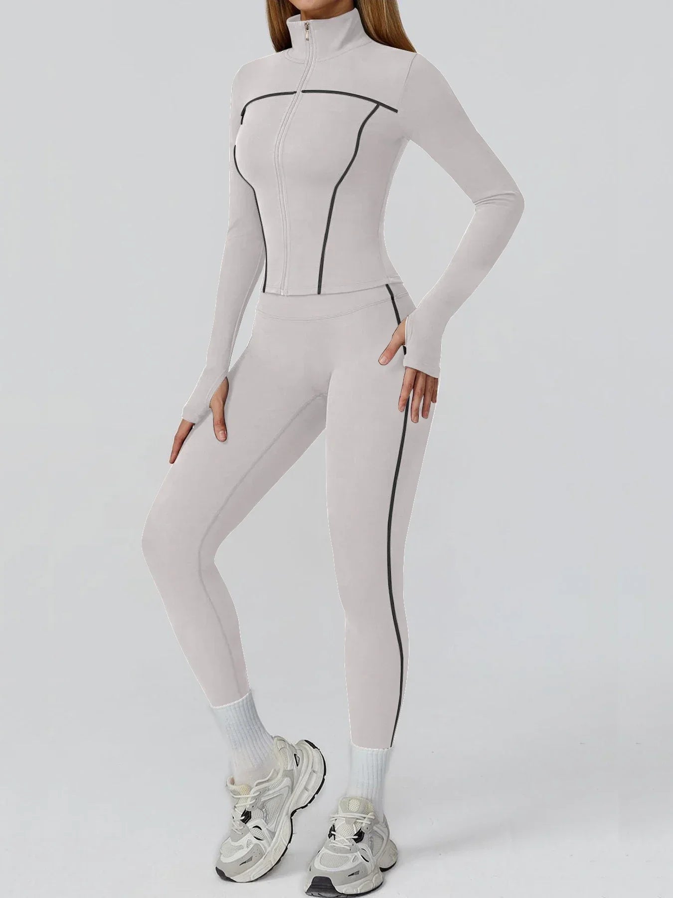 Yoga Set 2PCS Sports Outfits Women Clothes Fitness Tracksuit Gym Legging Workout Long Sleeved Female Bra Yoga Suit Sportswear