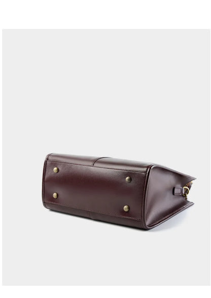Female Genuine leather handbags women shoulder crossbody bag vintage high-capacity tote bag minimalist luxury bag