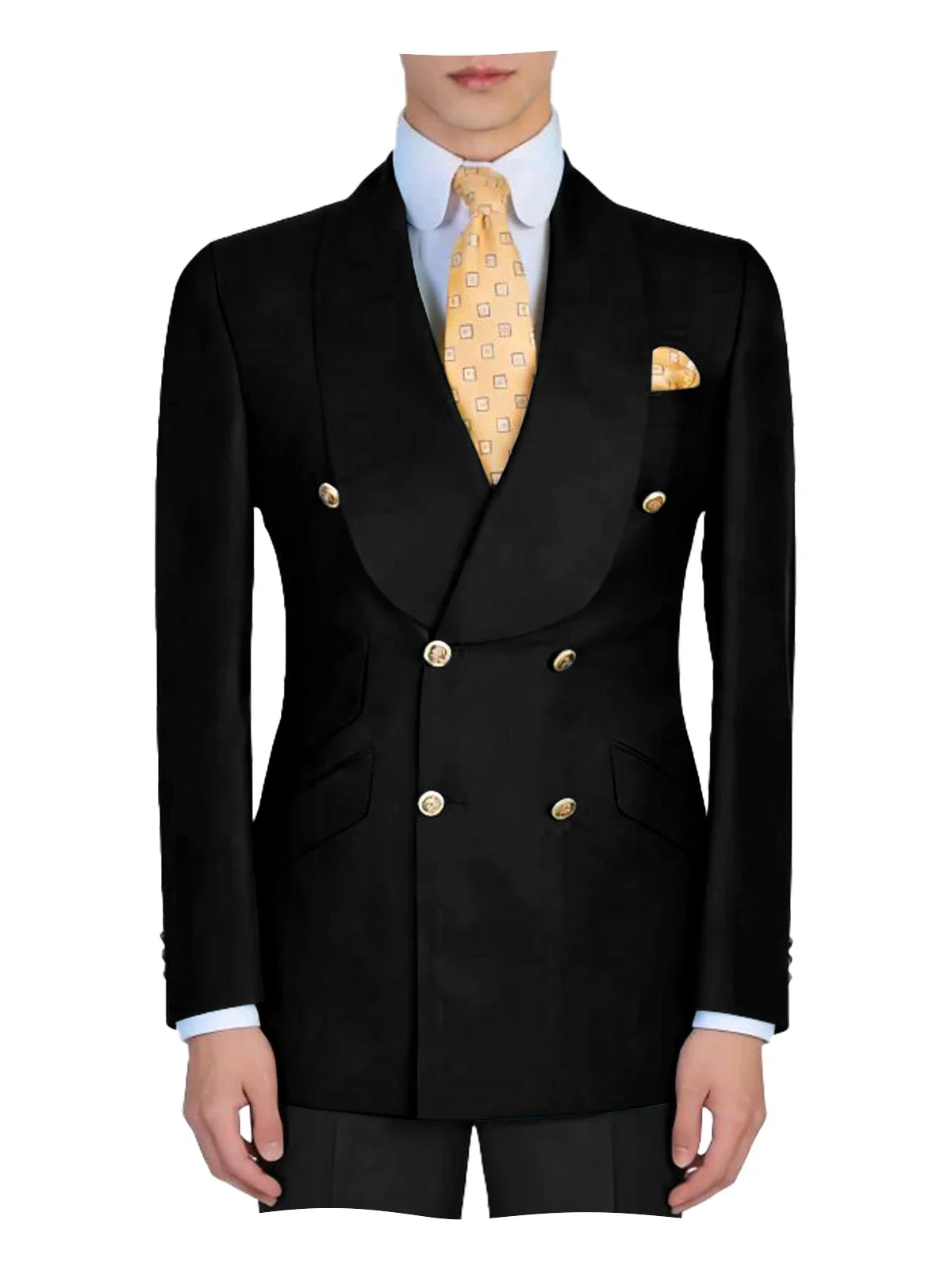 Mens Mint Green Double Breasted Blazer Slim Fit Shawl Collar Formal Sport Coat with Gold Buttons for Groom Prom Business Casual