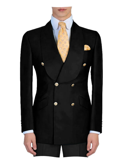 Mens Mint Green Double Breasted Blazer Slim Fit Shawl Collar Formal Sport Coat with Gold Buttons for Groom Prom Business Casual