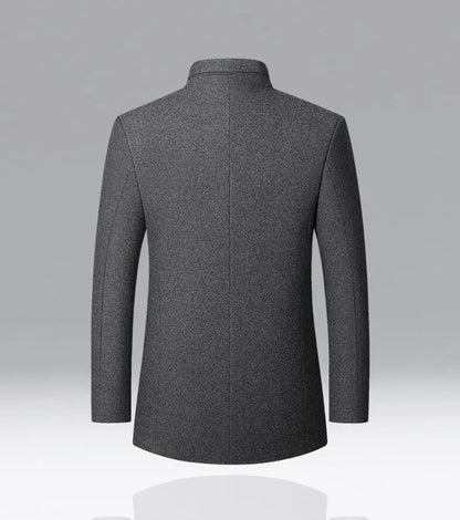 Male Slim Fit Blazers Jackets Blazers Coats Men Cashmere Blazers Suits Jackets Stand-up Collar Business Casual Suits Coats
