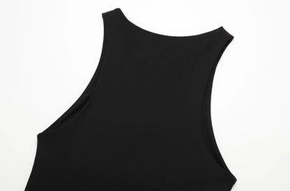 Women Fashion With Halter Neck Skinny Bodysuit Sexy Sleeveless Snap-button Female Playsuits Mujer