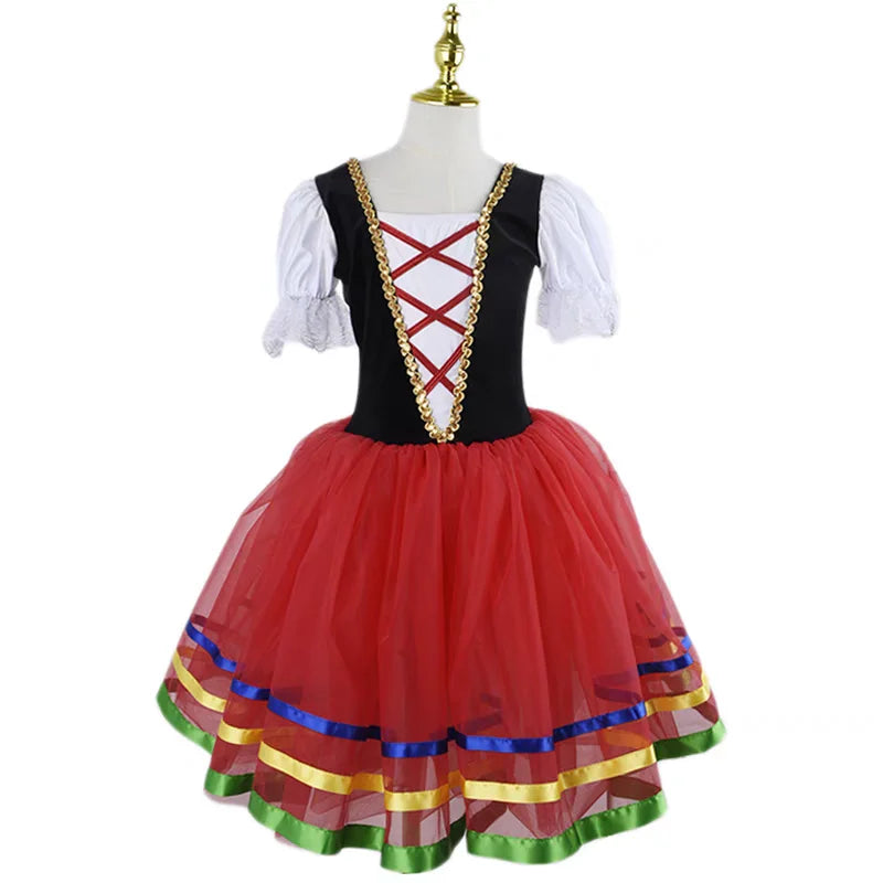 Adult Romantic Tutu Ballet Dress For Girls Kids Women Ballerina Dress Performance Ballet Dance Dress Contemporary Dance Costumes