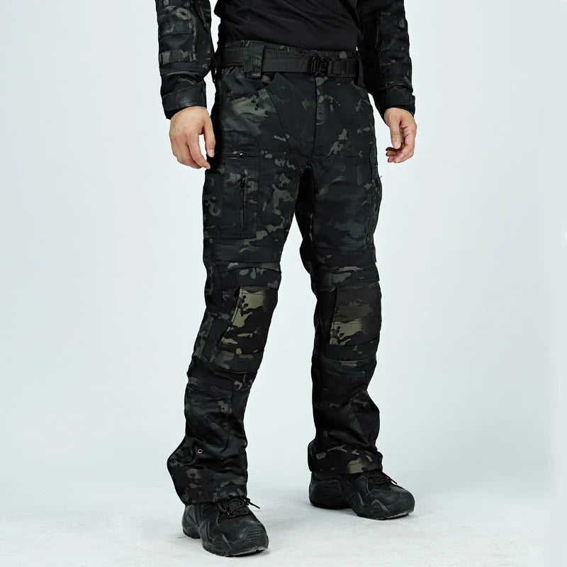 Waterproof Cargo Pant Man Tactical Pants Military Training Combat Trousers Multi Pockets Wear-Resistant Men Pants Outdoor Hiking