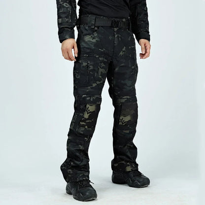 Waterproof Cargo Pant Man Tactical Pants Military Training Combat Trousers Multi Pockets Wear-Resistant Men Pants Outdoor Hiking