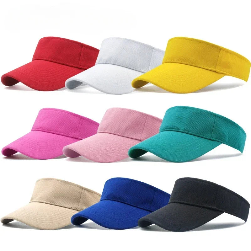 Summer Visors Denim Women Outdoor Sports Sun Baseball Cap Hat Golf Hiking Tennis Running Man Sunscreen Caps Autumn Red Wholesale