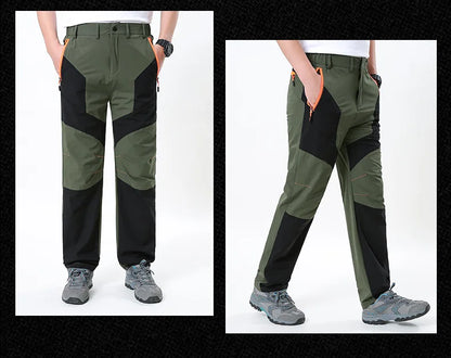 New Summer Men Thin Multi Pocket Work Pants Outdoor Casual Sports Breathable Cargo Pants Straight Leg Loose Tooling Trousers 4XL